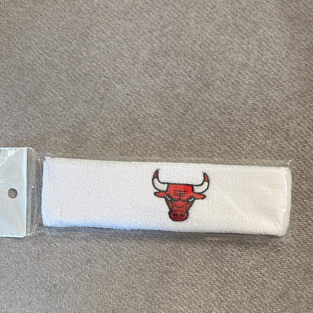 White Headband with Red Bull Logo